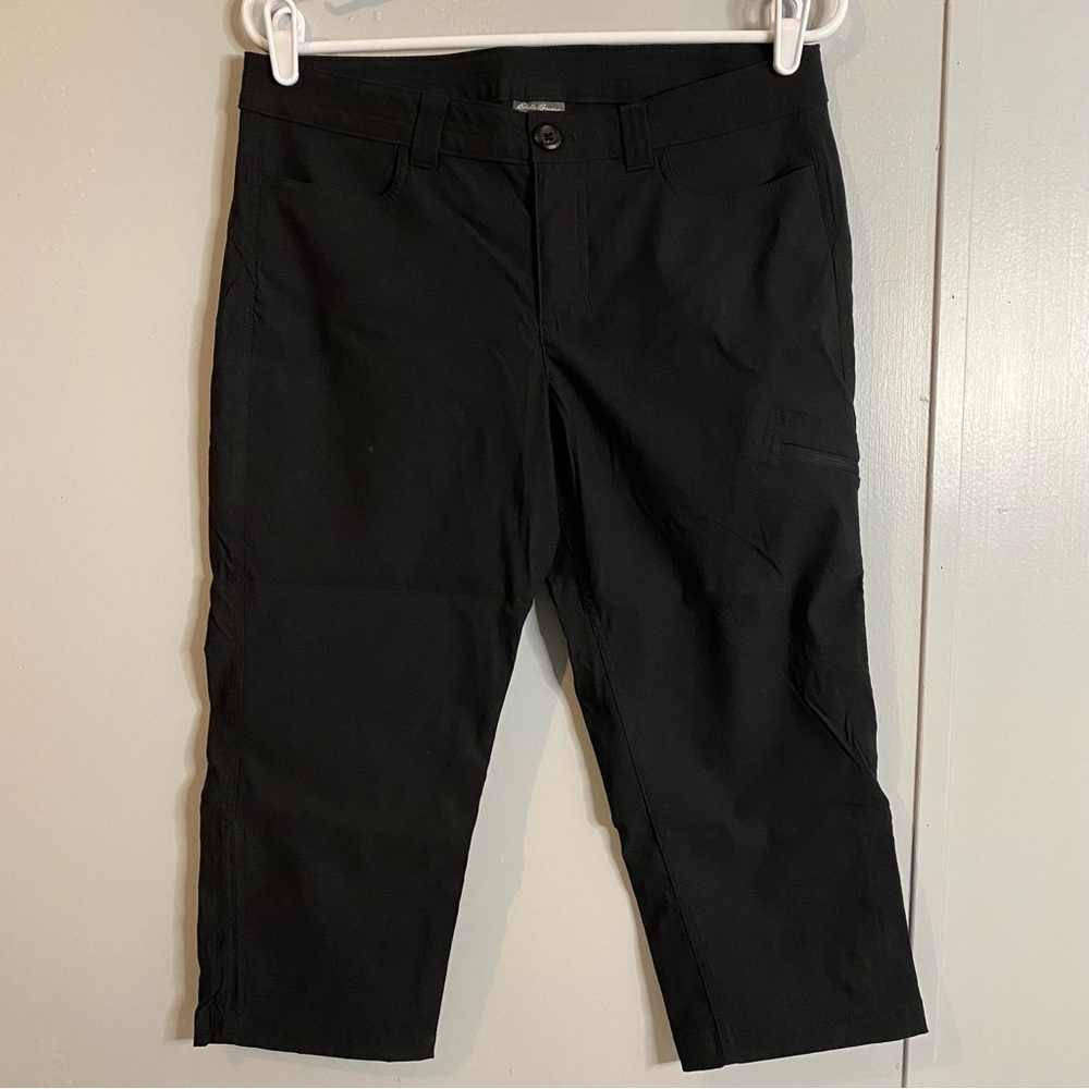 EDDIE BAUER Black Comfortable Summer Hiking Pants Size 8